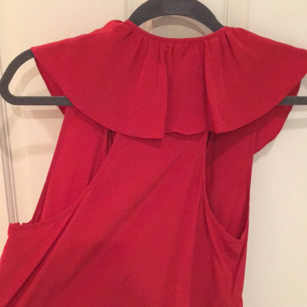Ali Ro Ruffles Red Top - Picture 4 of 8